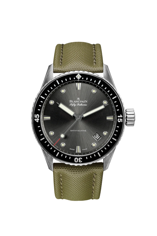 Blancpain Replica Watch Fifty Fathoms Bathyscaphe, Stainless Steel and Ceramic, 43mm, 5000-1110-K52A