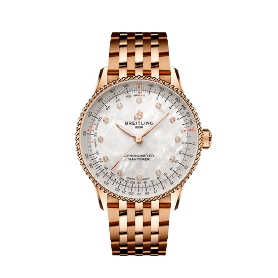 Breitling Replica Watch Navitimer Automatic 36, Small-scale traceable 18k Red Gold, R17327211A1R1