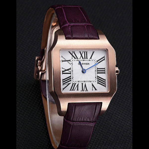 Cartier Santos 100 Polished Rose Gold Bezel new59836