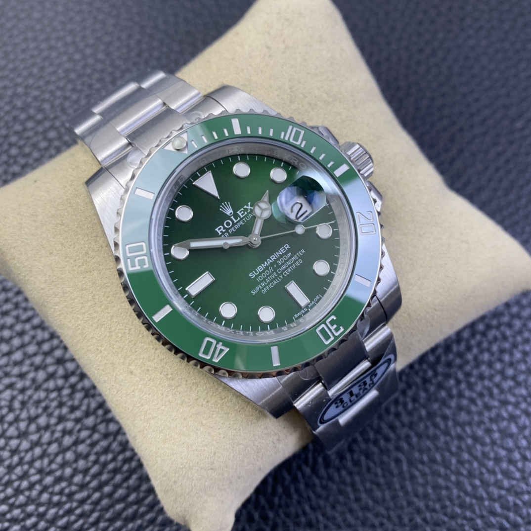 116610LN Replica Watch – Premium Rolex Submariner green Clone 40mm