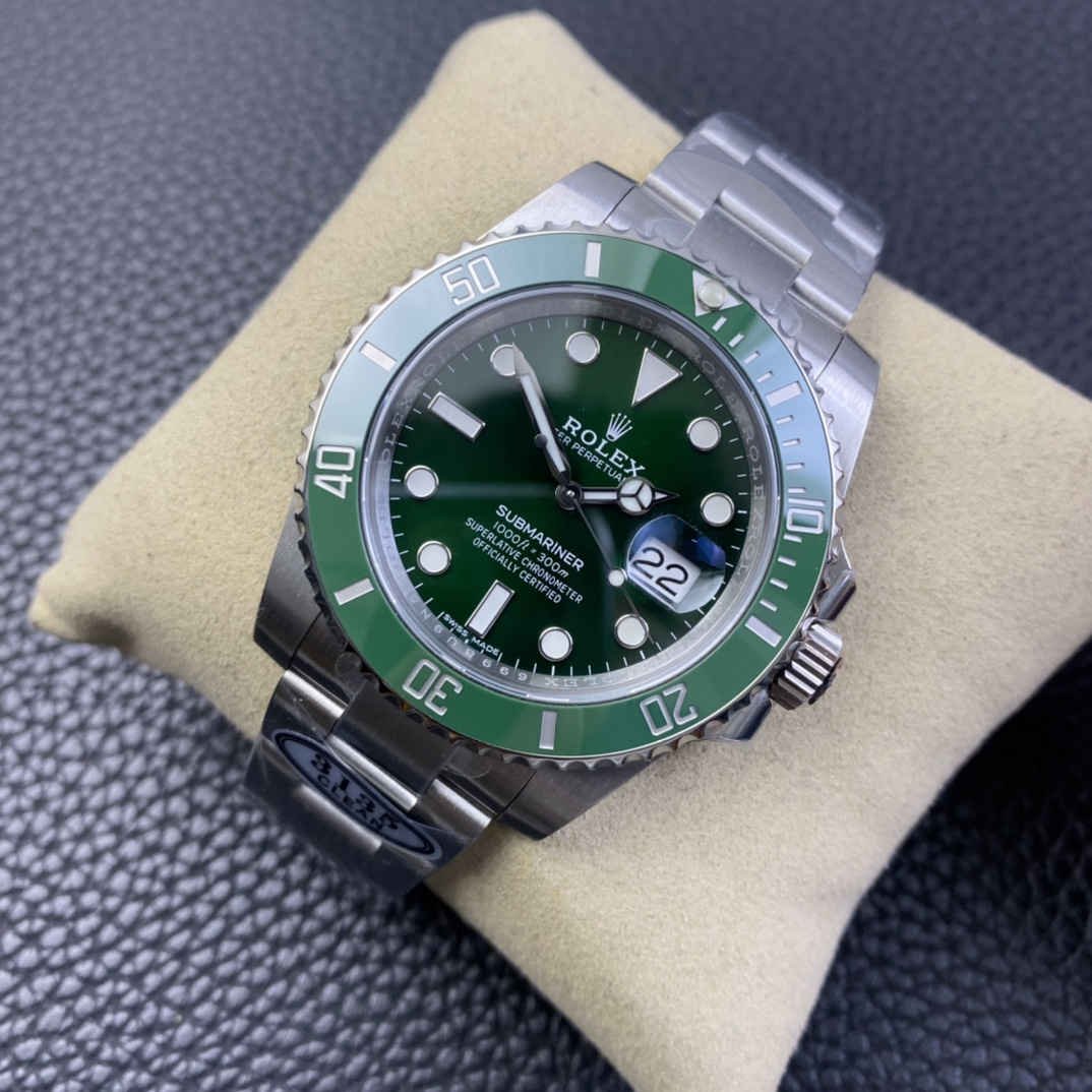 116610LN Replica Watch – Premium Rolex Submariner green Clone 40mm