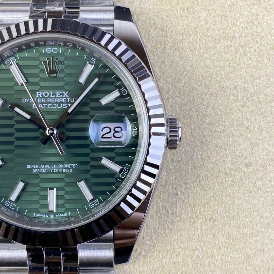 126334‑0030 – 41mm Green Datejust Replica with 3235 Movement