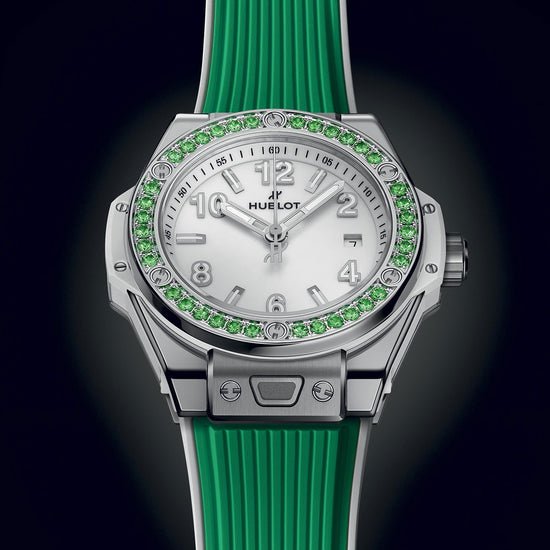 Hublot Replica Watch Big Bang One Click Joyful Steel Apple Green 33, 485.SG.2210.RX.1222