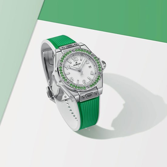 Hublot Replica Watch Big Bang One Click Joyful Steel Apple Green 33, 485.SG.2210.RX.1222