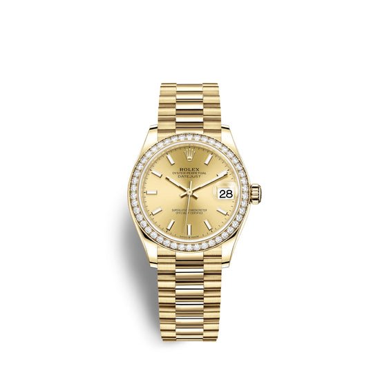 Rolex Replica Watch Datejust 31, 18kt Yellow Gold, 278288RBR-0022