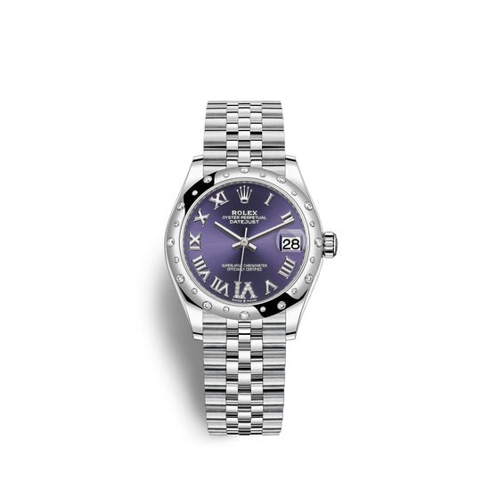 Rolex Replica Watch Datejust 31, Oystersteel, 18kt White Gold and diamonds, 278344RBR-0028
