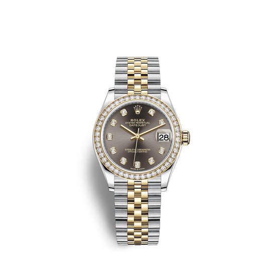 Rolex Replica Watch Datejust 31, Oystersteel, 18kt Yellow Gold and diamonds, 278383RBR-0022