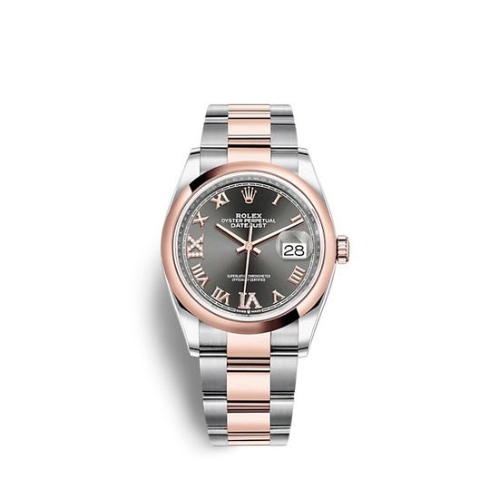 Rolex Replica Watch Datejust 36 Oystersteel and Everose gold 126201-0024