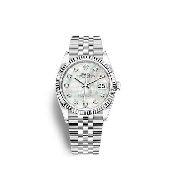 Rolex Replica Watch Datejust 36 Oystersteel and white gold 126234-0019