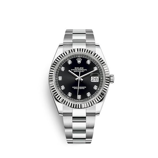 Rolex Replica Watch Datejust 41 Oystersteel and white gold 126334-0011