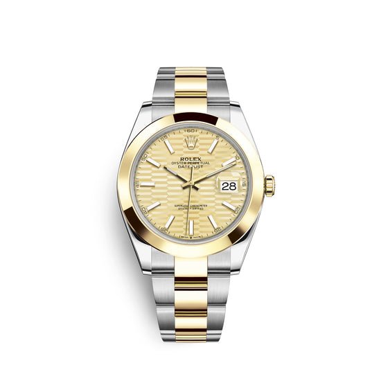 Rolex Replica Watch Datejust 41mm, Oystersteel and 18k Yellow Gold, 126303-0021