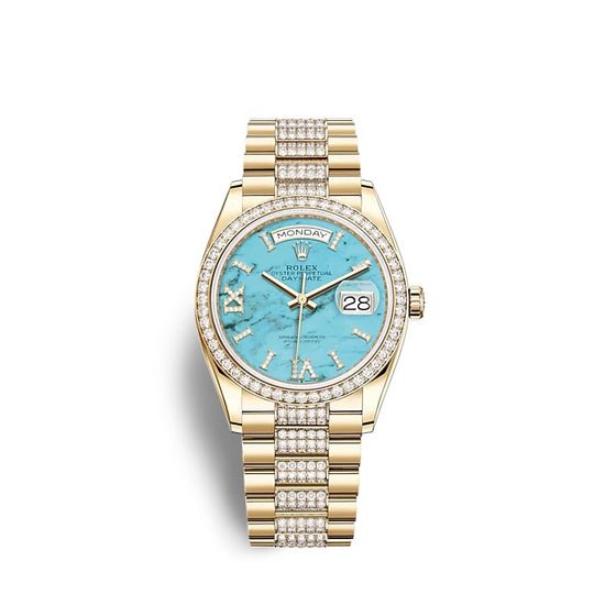 Rolex Replica Watch Day-Date 36 Yellow gold 128348RBR-0038