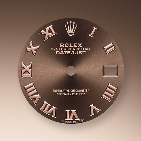 Rolex Replica Watch Lady-Datejust 28, 18kt Everose Gold and diamonds, 279135RBR-0016