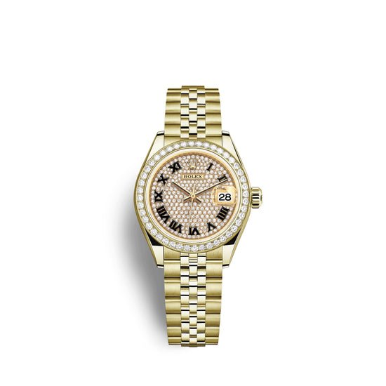 Rolex Replica Watch Lady-Datejust 28, 18kt Yellow Gold and diamonds, 279138RBR-0030