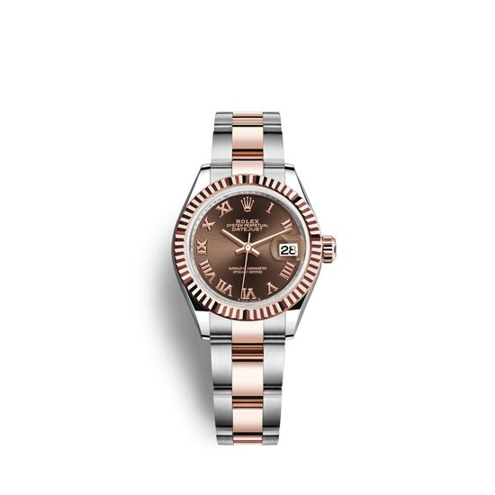 Rolex Replica Watch Lady-Datejust 28, Oystersteel and 18k Everose Gold, 279171-0010