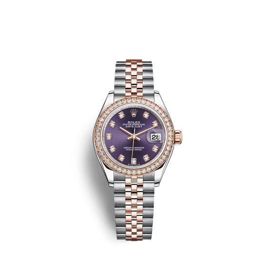 Rolex Replica Watch Lady-Datejust 28, Oystersteel and 18k Everose Gold, 279381RBR-0015