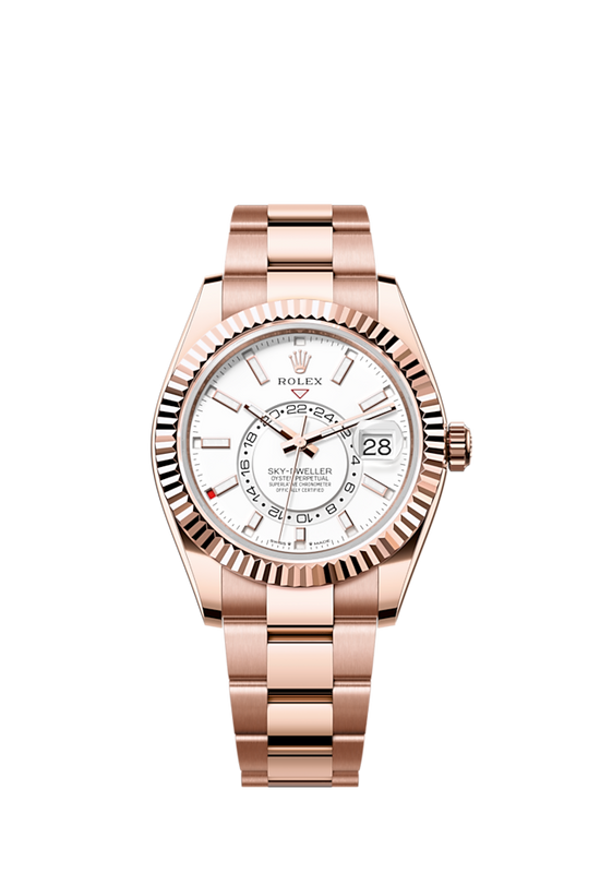 Rolex Replica Watch Sky-Dweller, 42mm, 18k Everose Gold, 336935-0003