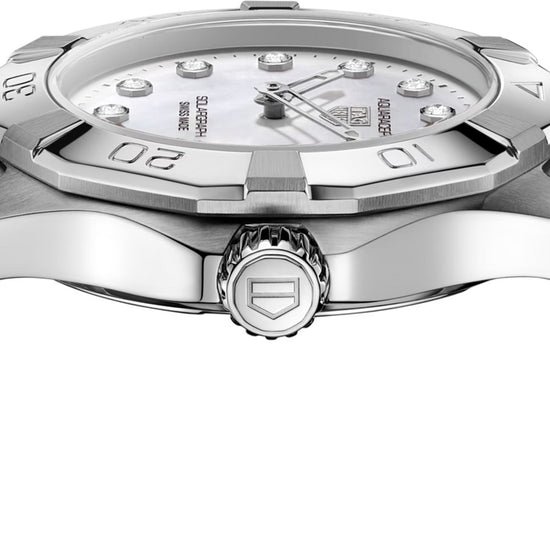 TAG Heuer Aquaracer Professional 100 Solargraph, Stainless Steel and Diamonds set, Solar Quartz, 28 mm, WBP141H.BA0049